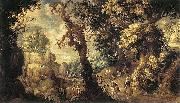 HONDECOETER, Gillis Claesz. d Baptism of the Moorish Chamberlain oil painting